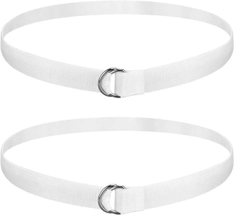 DkOvn 2 Pack Football Belts, 52 to 57 Inches Long, with Stainless Steel D Rings, for Youth, Adults - Image 1